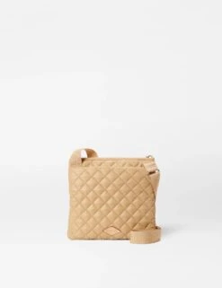 Metro Flat Crossbody - Camel -The Sports Edit mz wallace metro flat crossbody camel 1306X1986 3