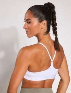 Nike Indy Light Support Sports Bra - White/Stone Mauve -The Sports Edit nike Indy Light Support Sports Bra White Stone Mauve FD1062 100 S White Stone Mauve 0003
