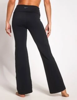 Nike One Dri-FIT Fold-Over Pants - Black -The Sports Edit nike One Dri FIT Fold Over Pants Black FV7848 010BLACK BLACKS black 0019