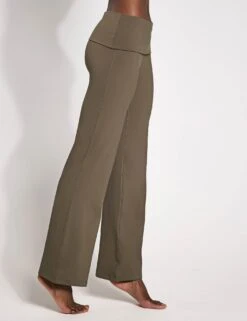 Nike One Dri-FIT Fold-Over Pants - Ironstone/Black