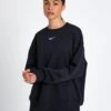 Nike Sportswear Phoenix Fleece Oversized Sweatshirt - Black/Sail -The Sports Edit nike Sportswear Phoenix Fleece Oversized Sweatshirt Black Sail FZ4270 010S 0018