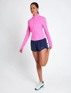 Nike Swift Dri-FIT Full-Zip Running Mid Layer - Playful Pink/Reflective Silver -The Sports Edit nike Swift Dri FIT Full Zip Running Mid Layer Playful Pink Reflective Silver IB1998 675S 0034