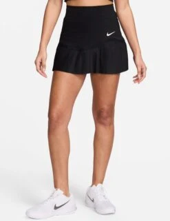 Nike Advantage Dri-FIT Tennis Skirt - Black/White -The Sports Edit nike advantage dri fit tennis skirt black white fd6532 010 1