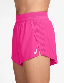 Nike AeroSwift Dri-FIT ADV 3" Running Shorts - Hyper Pink/Black -The Sports Edit nike aeroswift dri fit adv 3in running shorts pink black fn2328 645 3