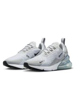 Nike Air Max 270 Shoes - Pure Platinum/Black/Light Smoke Grey 12 Nike Air Max 270 Shoes - Pure Platinum/Black/Light Smoke Grey -The Sports Edit nike air max 270 shoes platinum black grey ah6789 018 3