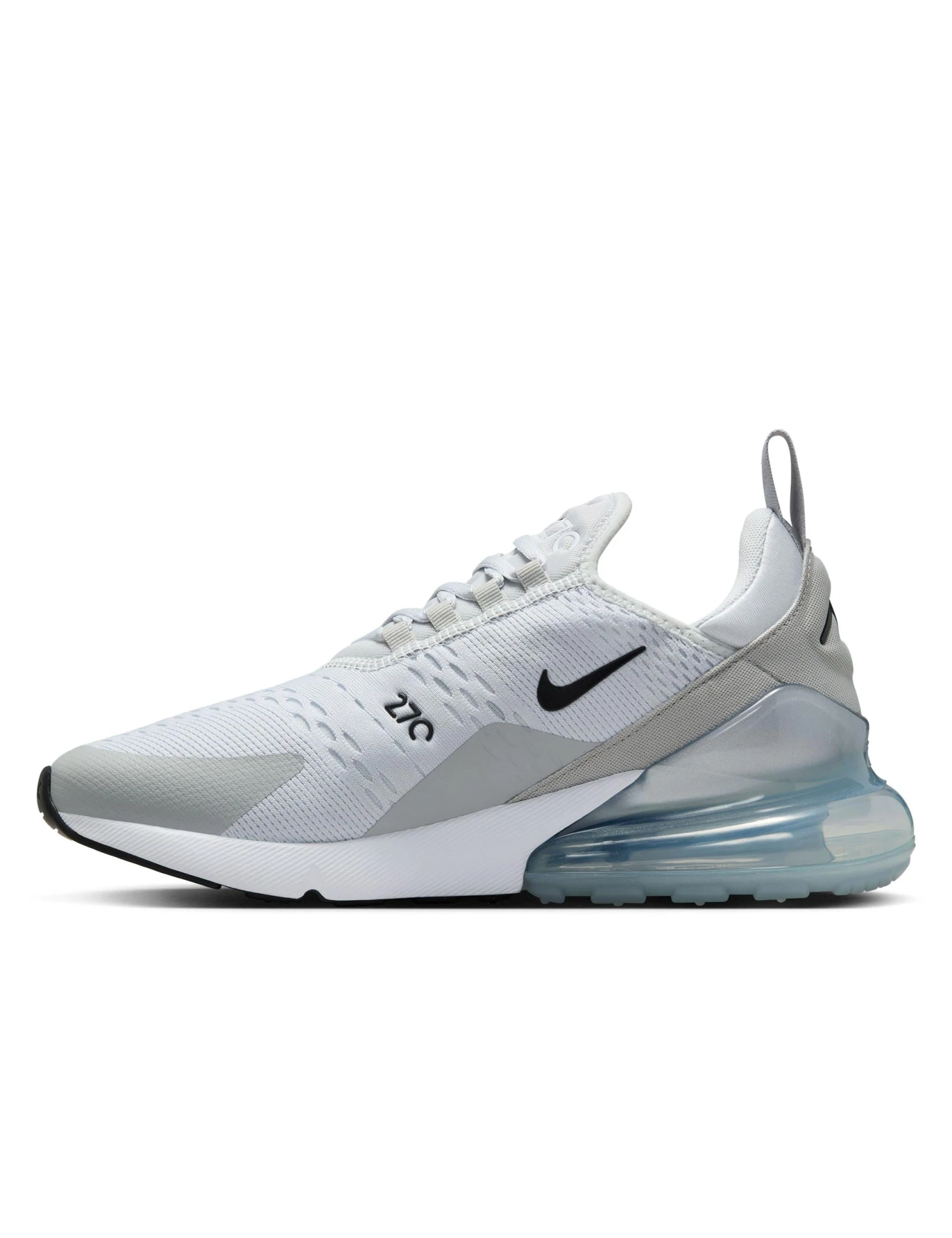 Nike Air Max 270 Shoes - Pure Platinum/Black/Light Smoke Grey 7 Nike Air Max 270 Shoes - Pure Platinum/Black/Light Smoke Grey - Image 5