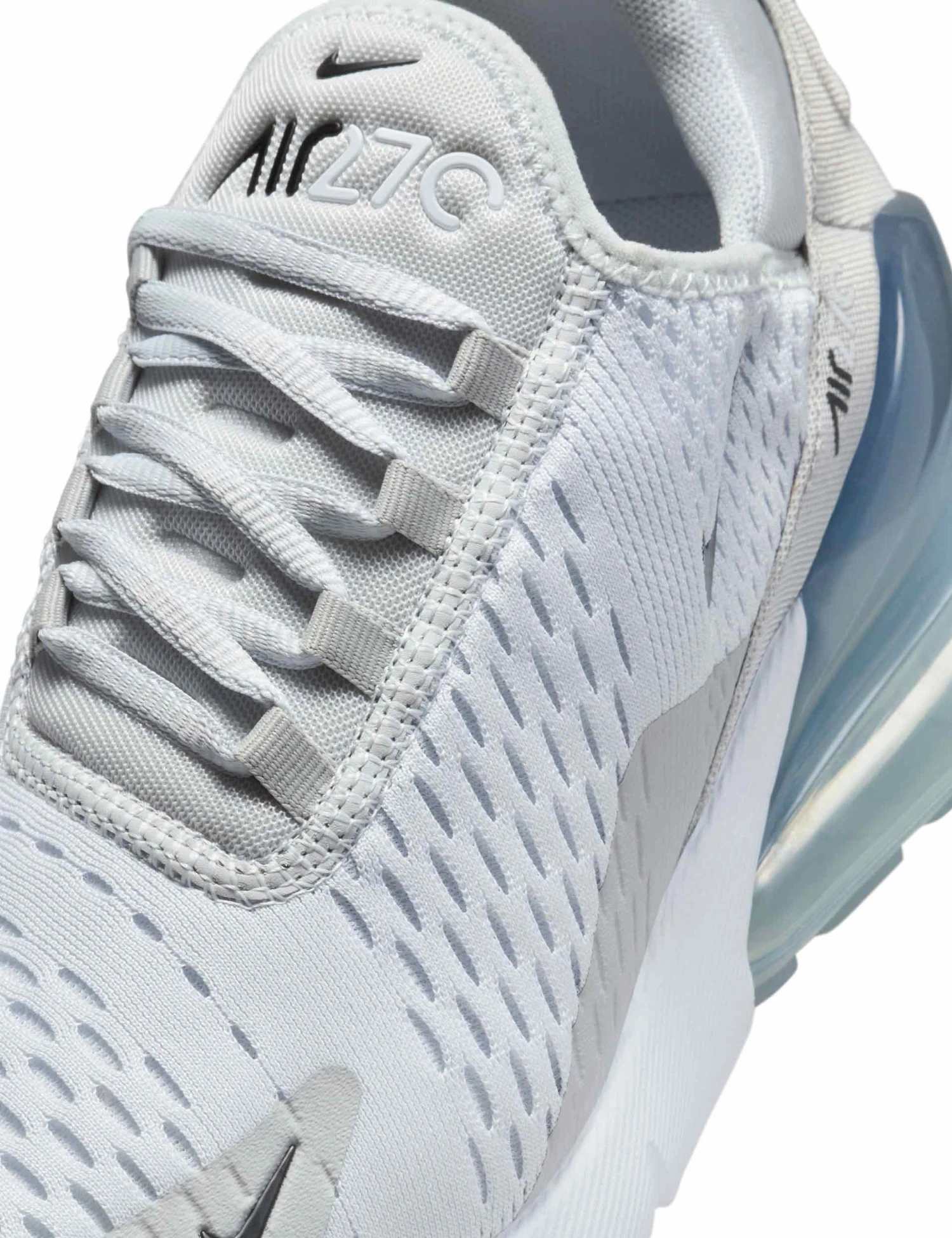 Nike Air Max 270 Shoes - Pure Platinum/Black/Light Smoke Grey 9 Nike Air Max 270 Shoes - Pure Platinum/Black/Light Smoke Grey - Image 7