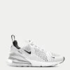 Nike Air Max 270 Shoes - White/Black -The Sports Edit nike air max 270 shoes white black ah6789 100 1