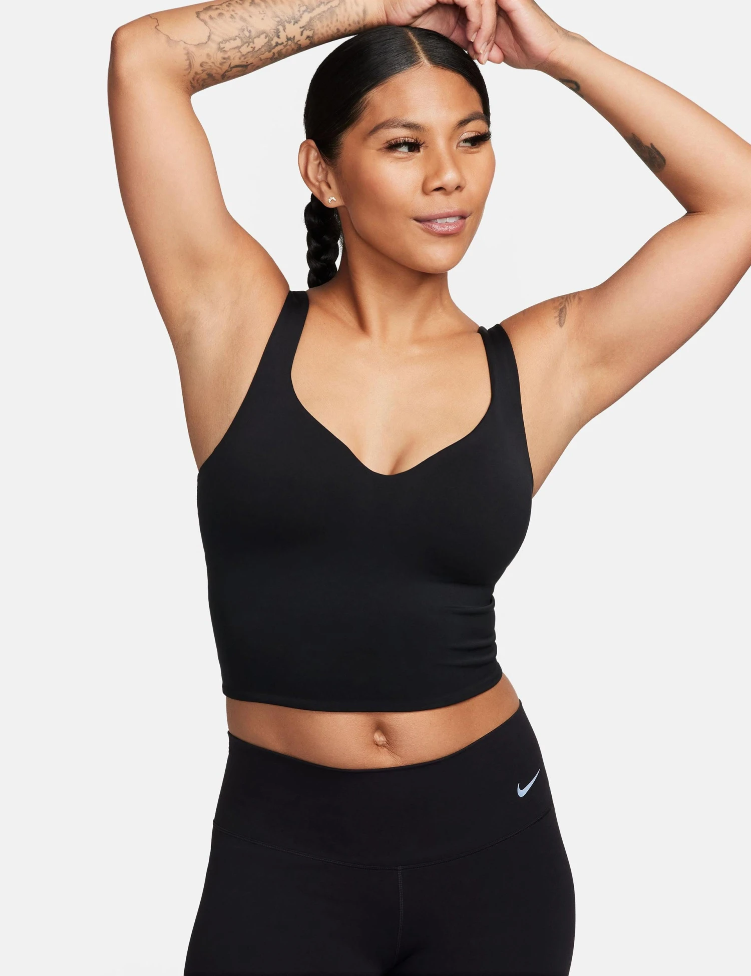 Nike Alate Bra Tank - Black/Cool Grey 3 Nike Alate Bra Tank - Black/Cool Grey