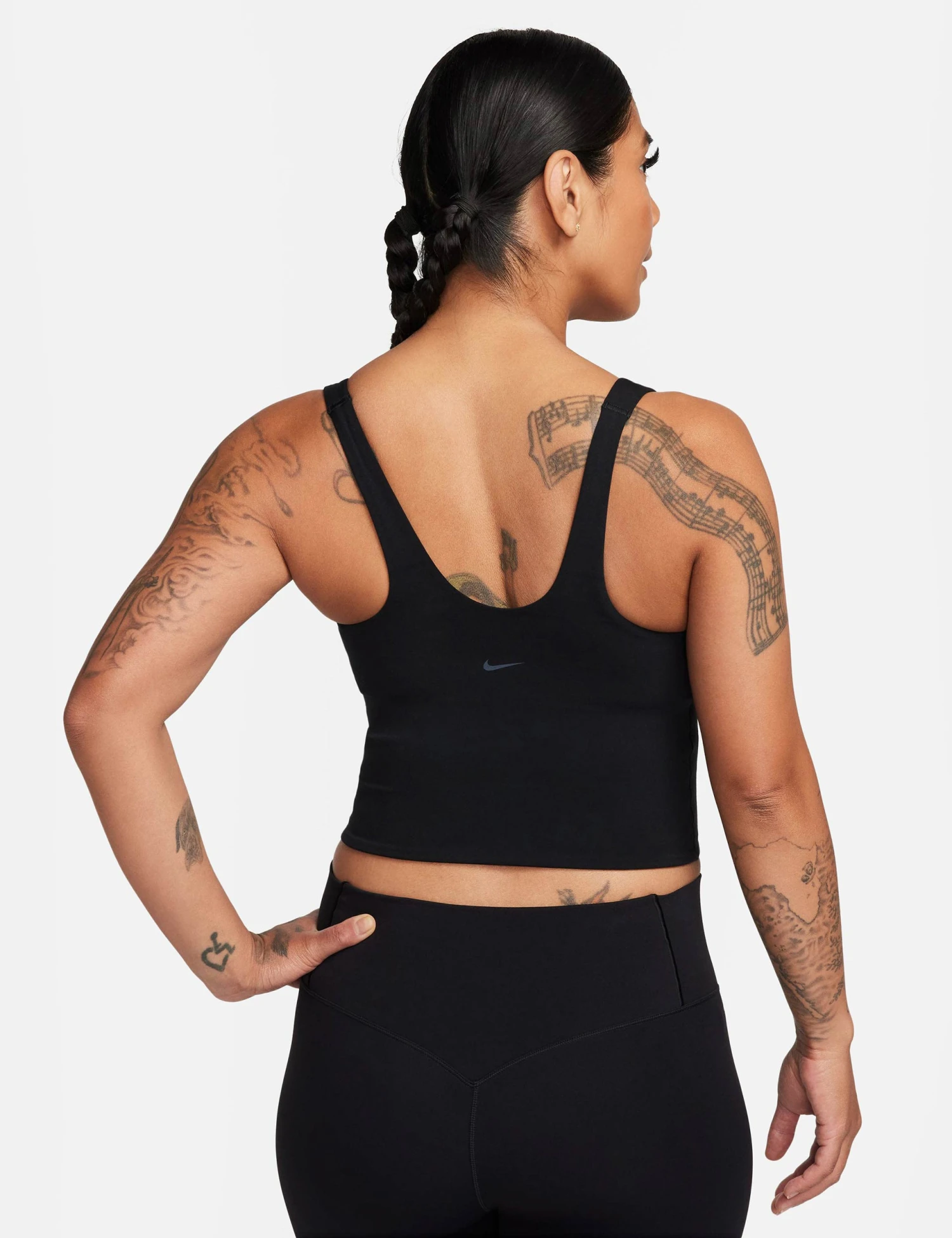 Nike Alate Bra Tank - Black/Cool Grey 4 Nike Alate Bra Tank - Black/Cool Grey - Image 2