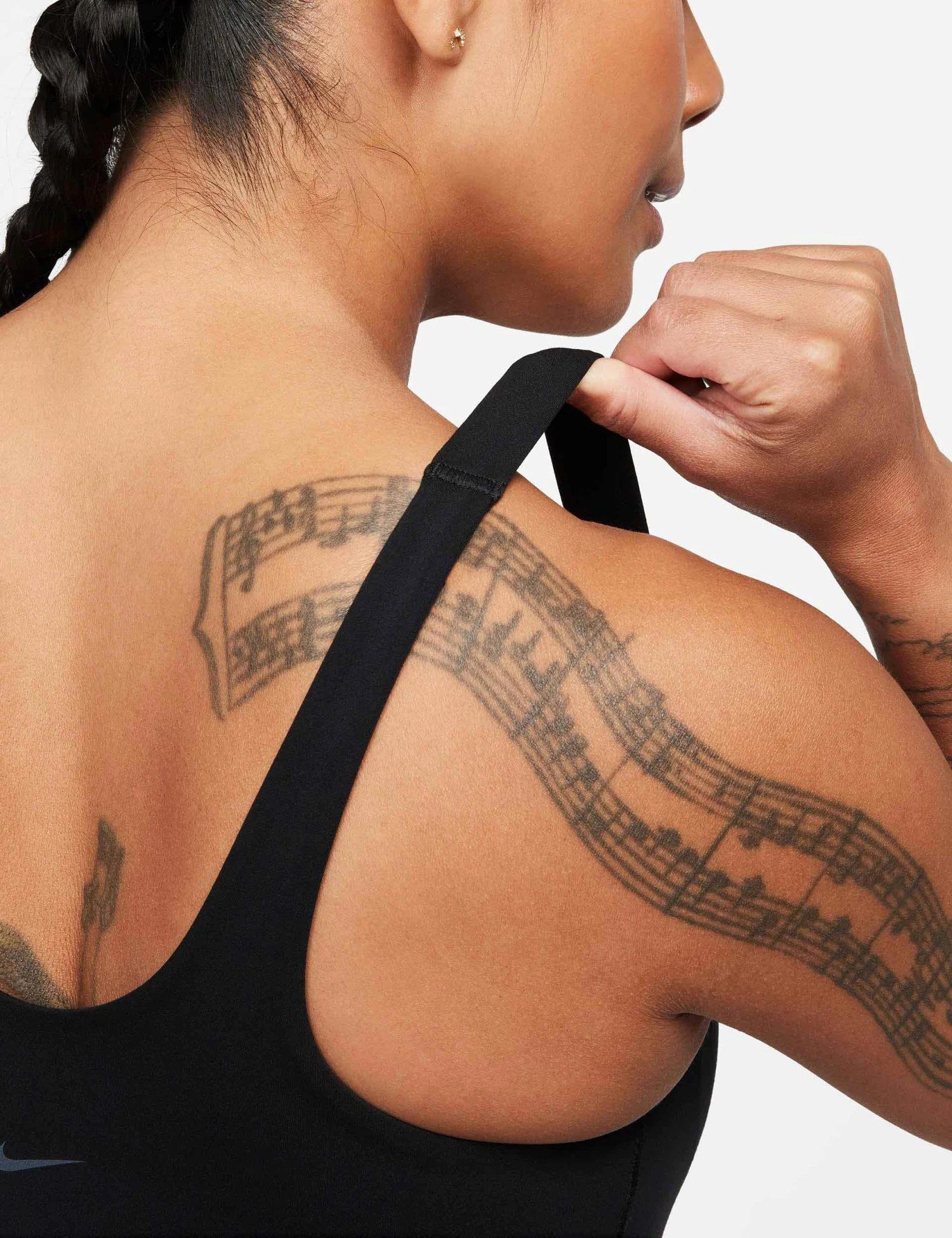 Nike Alate Bra Tank - Black/Cool Grey 6 Nike Alate Bra Tank - Black/Cool Grey - Image 4