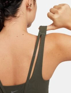 Nike Alate Ellipse Longline Bra - Cargo Khaki/Sail -The Sports Edit nike alate ellipse longline bra khaki sail do6619 325 2