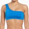 Nike Asymmetrical Bikini Top - Photo Blue -The Sports Edit nike asymmetrical bikini top photo blue nesse266 458 1