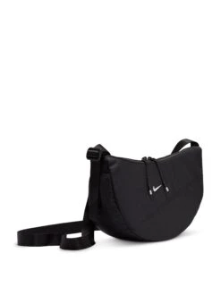 Nike Aura Crescent Cross-Body Bag - Black/Matte Silver 10 Nike Aura Crescent Cross-Body Bag - Black/Matte Silver -The Sports Edit nike aura crescent cross body bag black silver hq4370 010 4