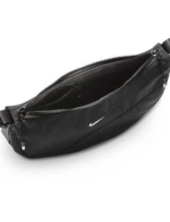 Nike Aura Crescent Cross-Body Bag - Black/Matte Silver 12 Nike Aura Crescent Cross-Body Bag - Black/Matte Silver -The Sports Edit nike aura crescent cross body bag black silver hq4370 010 6