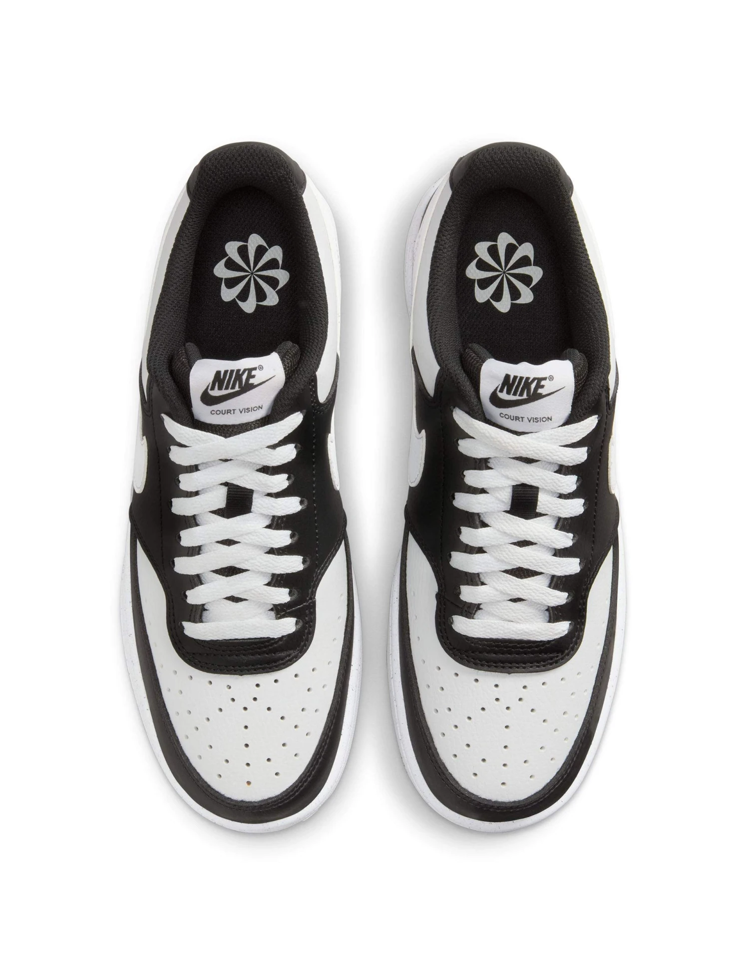 Nike Court Vision Low Next Nature Shoes - Black/White 6 Nike Court Vision Low Next Nature Shoes - Black/White - Image 4