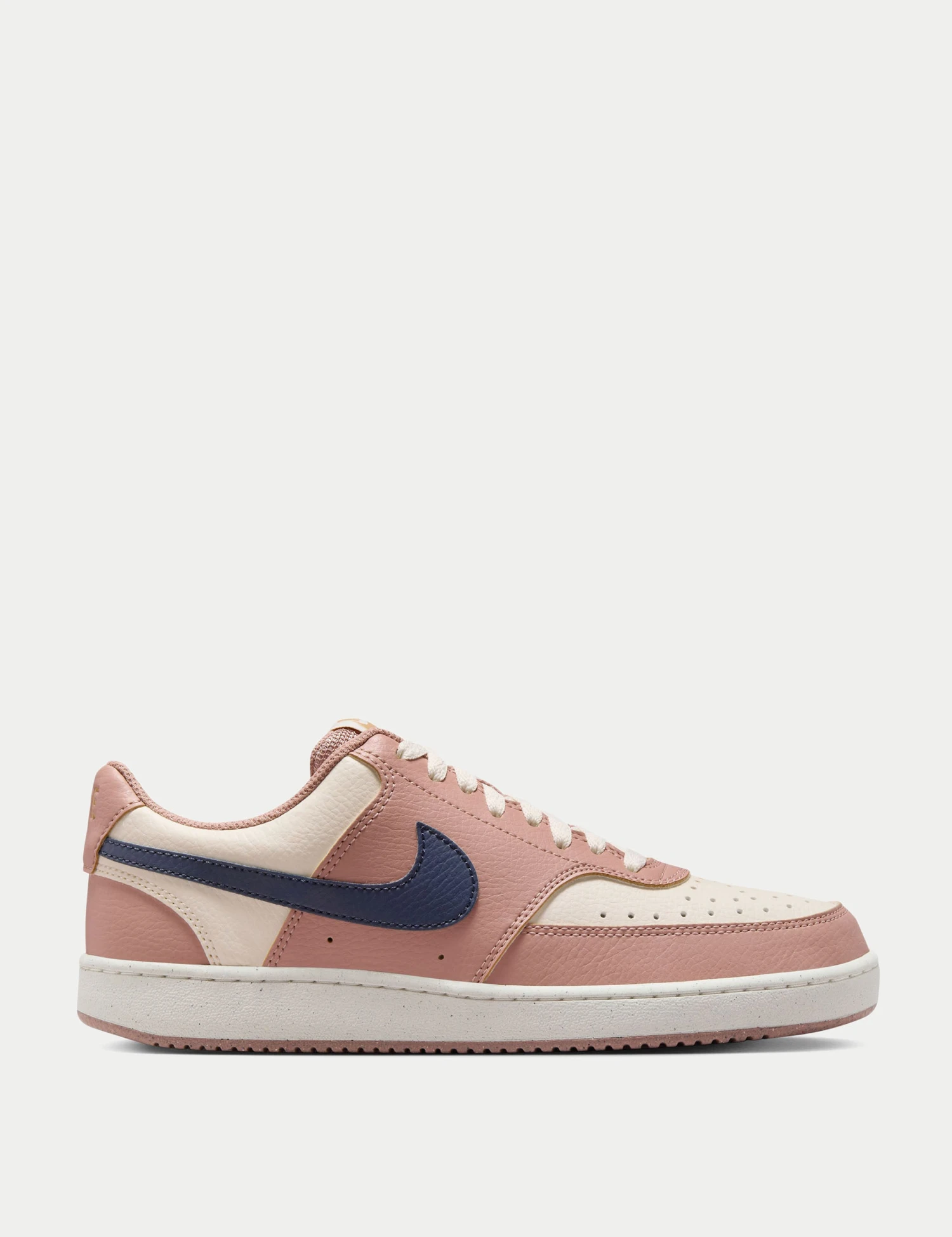 Nike Court Vision Low Next Nature Shoes - Particle Pink/Midnight Navy/Pale Ivory 3 Nike Court Vision Low Next Nature Shoes - Particle Pink/Midnight Navy/Pale Ivory