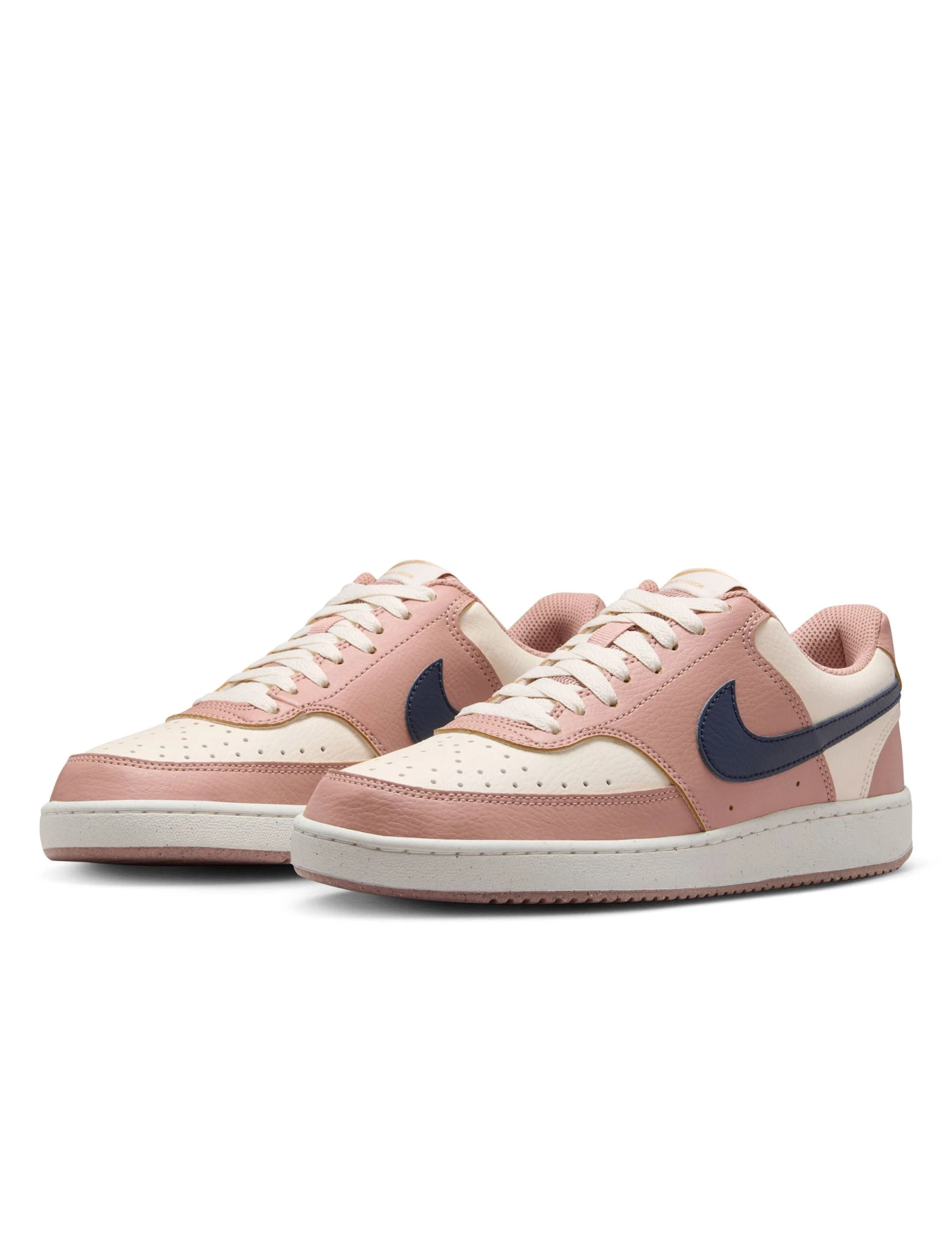 Nike Court Vision Low Next Nature Shoes - Particle Pink/Midnight Navy/Pale Ivory 4 Nike Court Vision Low Next Nature Shoes - Particle Pink/Midnight Navy/Pale Ivory - Image 2