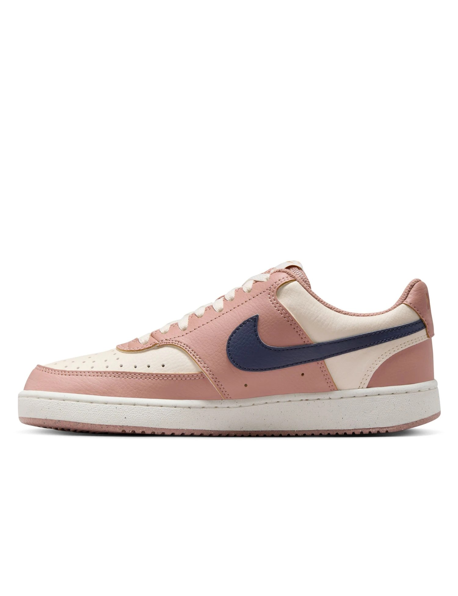 Nike Court Vision Low Next Nature Shoes - Particle Pink/Midnight Navy/Pale Ivory 7 Nike Court Vision Low Next Nature Shoes - Particle Pink/Midnight Navy/Pale Ivory - Image 5