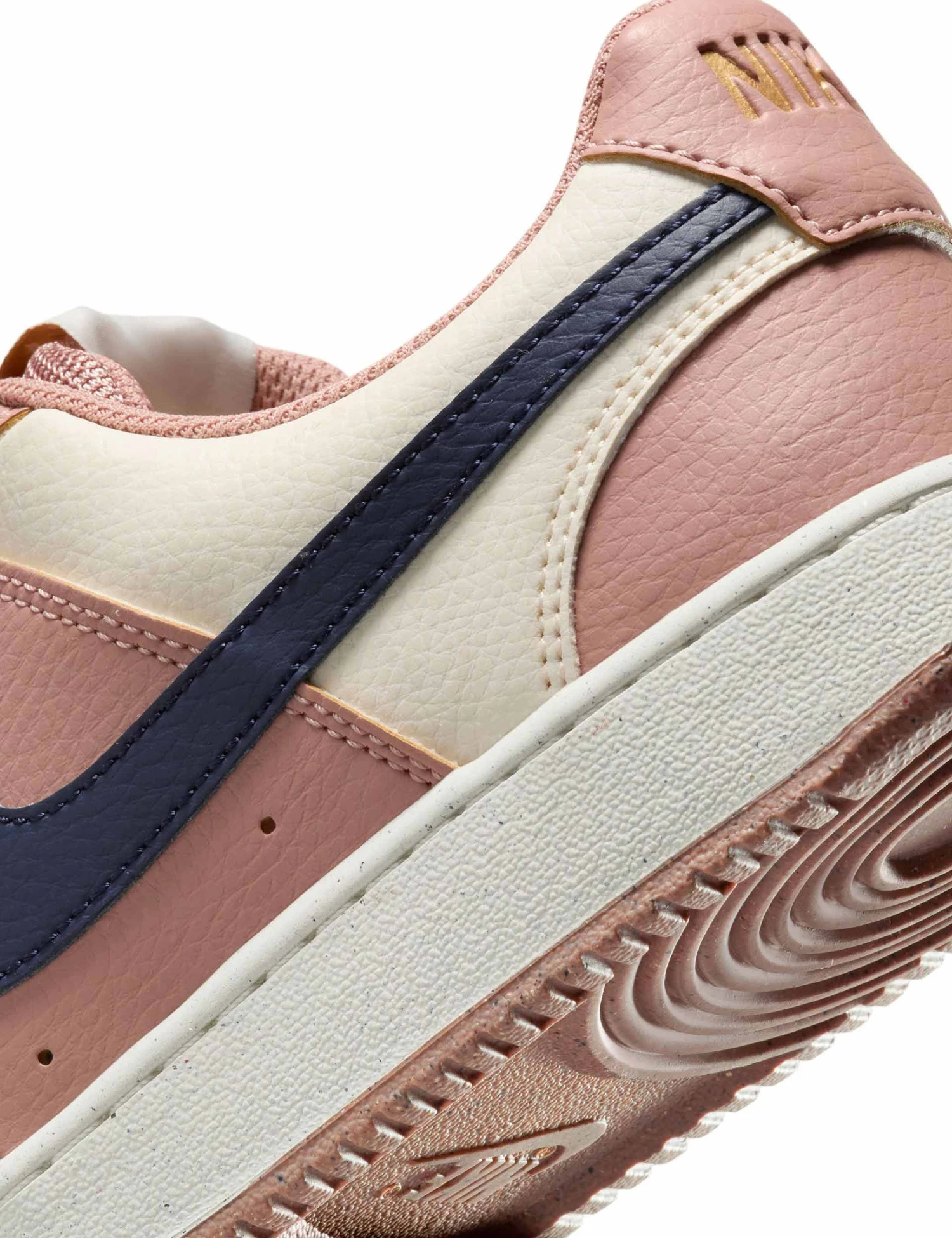 Nike Court Vision Low Next Nature Shoes - Particle Pink/Midnight Navy/Pale Ivory 10 Nike Court Vision Low Next Nature Shoes - Particle Pink/Midnight Navy/Pale Ivory - Image 8