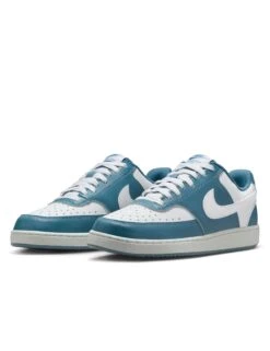 Nike Court Vision Low Next Nature Shoes - White/Smokey Blue -The Sports Edit nike court vision low next nature shoes white blue dh3158 112 2