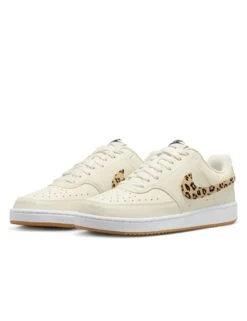 Nike Court Vision Shoes - Sail/Black/White/Flax -The Sports Edit nike court vision shoes sail black white flax hf9552 100 2