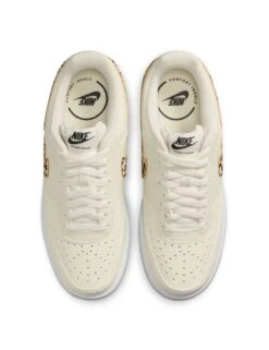 Nike Court Vision Shoes - Sail/Black/White/Flax -The Sports Edit nike court vision shoes sail black white flax hf9552 100 4