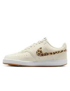 Nike Court Vision Shoes - Sail/Black/White/Flax -The Sports Edit nike court vision shoes sail black white flax hf9552 100 5