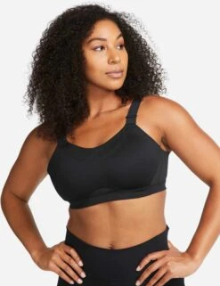 Nike Dri-FIT Alpha Bra - Black/Dark Smoke Grey -The Sports Edit nike dri fit alpha bra black grey DD0430 010 1