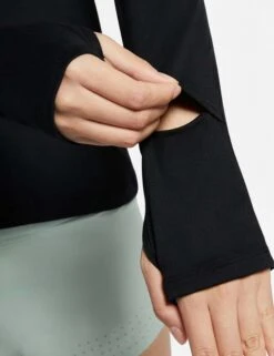 Nike Dri-FIT Element Crew - Black -The Sports Edit nike dri fit element crew black CU3277 010 6