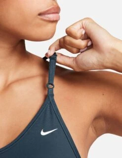 Nike Dri-FIT Indy Sports Bra - Deep Jungle/White -The Sports Edit nike dri fit indy sports bra jungle white cz4456 328 4