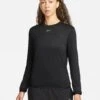 Nike Dri-FIT Swift Element UV Crew Neck Top - Black/Reflective Silver -The Sports Edit nike dri fit swift element uv crew neck top black silver fb4297 010 1