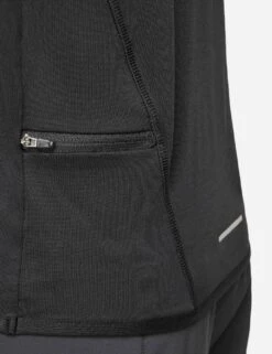 Nike Dri-FIT Swift Element UV Crew Neck Top - Black/Reflective Silver -The Sports Edit nike dri fit swift element uv crew neck top black silver fb4297 010 6