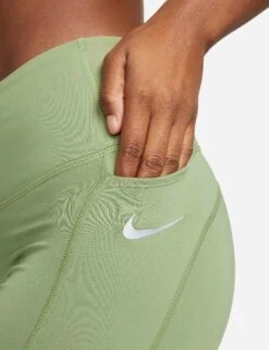 Nike Epic Fast Pocket Running Leggings - Oil Green/Reflective Silver 10 Nike Epic Fast Pocket Running Leggings - Oil Green/Reflective Silver -The Sports Edit nike epic fast pocket running leggings green silver CZ9240 386 6