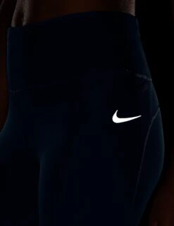 Nike Epic Fast Pocket Running Leggings - Armory Navy/Reflective Silver -The Sports Edit nike epic fast pocket running leggings navy silver cz9240 478 4