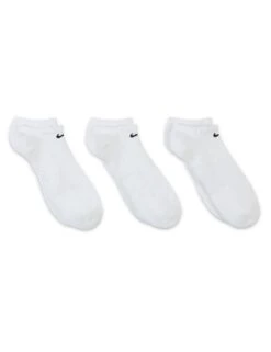 Nike Everyday Cushioned Socks (3 Pairs) - White/Black -The Sports Edit nike everyday cushioned socks white black SX7673 100 4