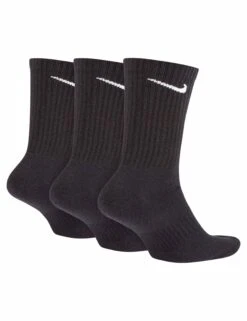 Nike Everyday Cushioned Training Crew Socks (3 Pairs) - Black/White 10 Nike Everyday Cushioned Training Crew Socks (3 Pairs) - Black/White -The Sports Edit nike everyday cushioned training crew socks 3 pairs black white sx7664 010 4