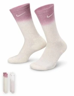 Nike Everyday Plus Cushioned Crew Socks (2 Pairs) - Multi-Colour -The Sports Edit nike everyday plus cushioned crew socks 2 pairs multi colour fq1355 912 2