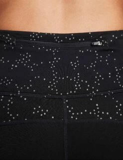 Nike Fast Mid-Rise 7/8 Leggings - Black/Reflective Silver -The Sports Edit nike fast mid rise 7 8 leggings black silver fb4579 010 5