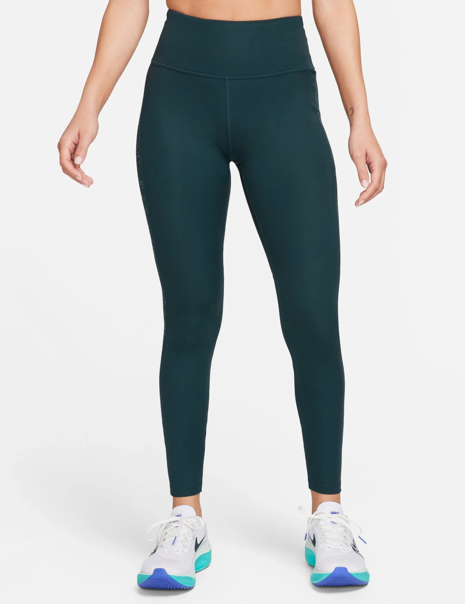 Nike Fast Mid-Rise 7/8 Leggings - Deep Jungle/Reflective Silver 3 Nike Fast Mid-Rise 7/8 Leggings - Deep Jungle/Reflective Silver