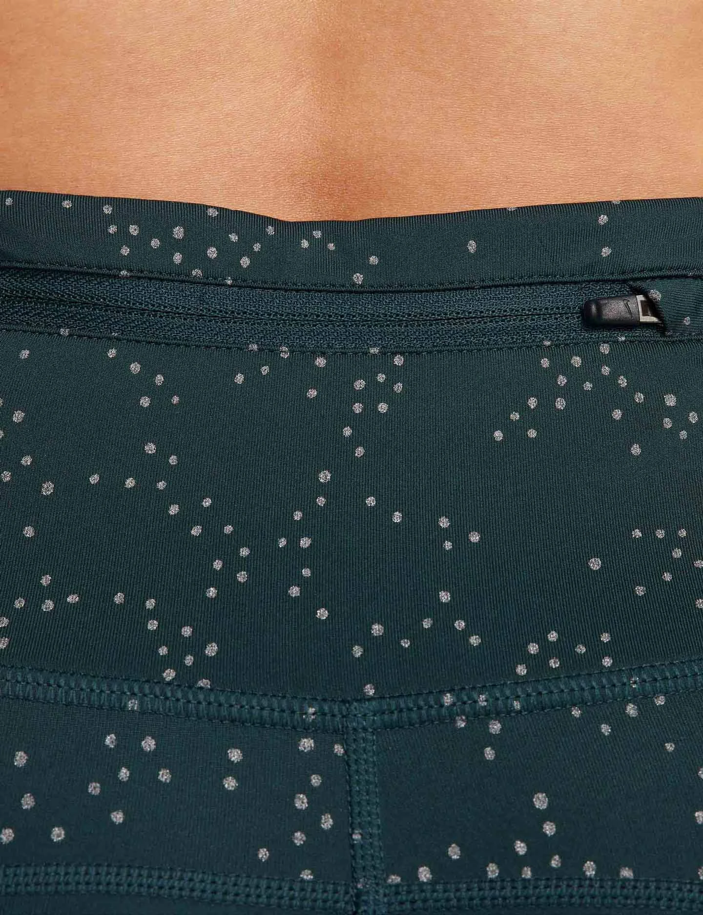 Nike Fast Mid-Rise 7/8 Leggings - Deep Jungle/Reflective Silver 7 Nike Fast Mid-Rise 7/8 Leggings - Deep Jungle/Reflective Silver - Image 5