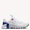 Nike Free Metcon 5 Shoes - White/Aquarius Blue/Fierce Pink/Deep Royal Blue/Light Laser Orange -The Sports Edit nike free metcon 5 shoes white blue pink orange dv3950 103 1