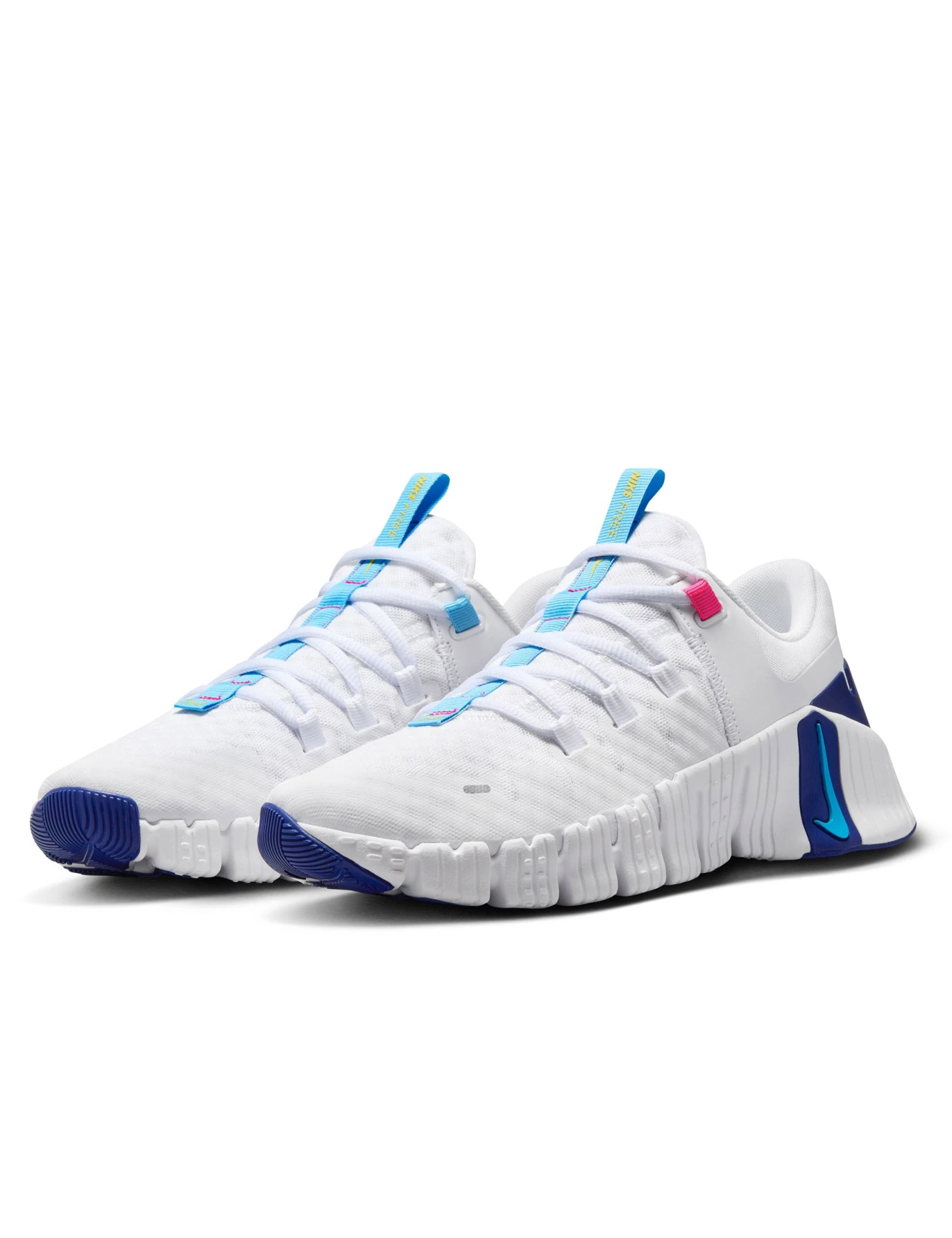 Nike Free Metcon 5 Shoes - White/Aquarius Blue/Fierce Pink/Deep Royal Blue/Light Laser Orange 6 Nike Free Metcon 5 Shoes - White/Aquarius Blue/Fierce Pink/Deep Royal Blue/Light Laser Orange - Image 4