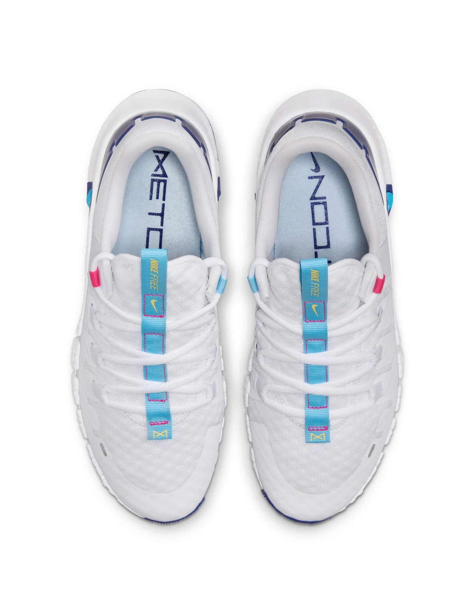 Nike Free Metcon 5 Shoes - White/Aquarius Blue/Fierce Pink/Deep Royal Blue/Light Laser Orange 7 Nike Free Metcon 5 Shoes - White/Aquarius Blue/Fierce Pink/Deep Royal Blue/Light Laser Orange - Image 5