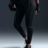 Nike Go High Waisted 7/8 Leggings With Pockets - Black -The Sports Edit nike go high waisted 7 8 leggings with pockets black fz0005 010 1
