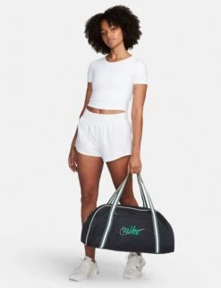 Nike Gym Club Bag - Black/Vintage Green/Stadium Green -The Sports Edit nike gym club bag black green dh6863 013 3