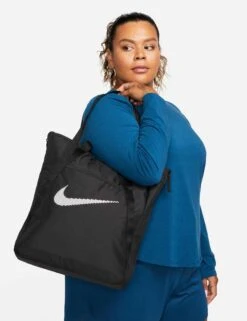 Nike Gym Tote - Black/White -The Sports Edit nike gym tote black white dr7217 010 6