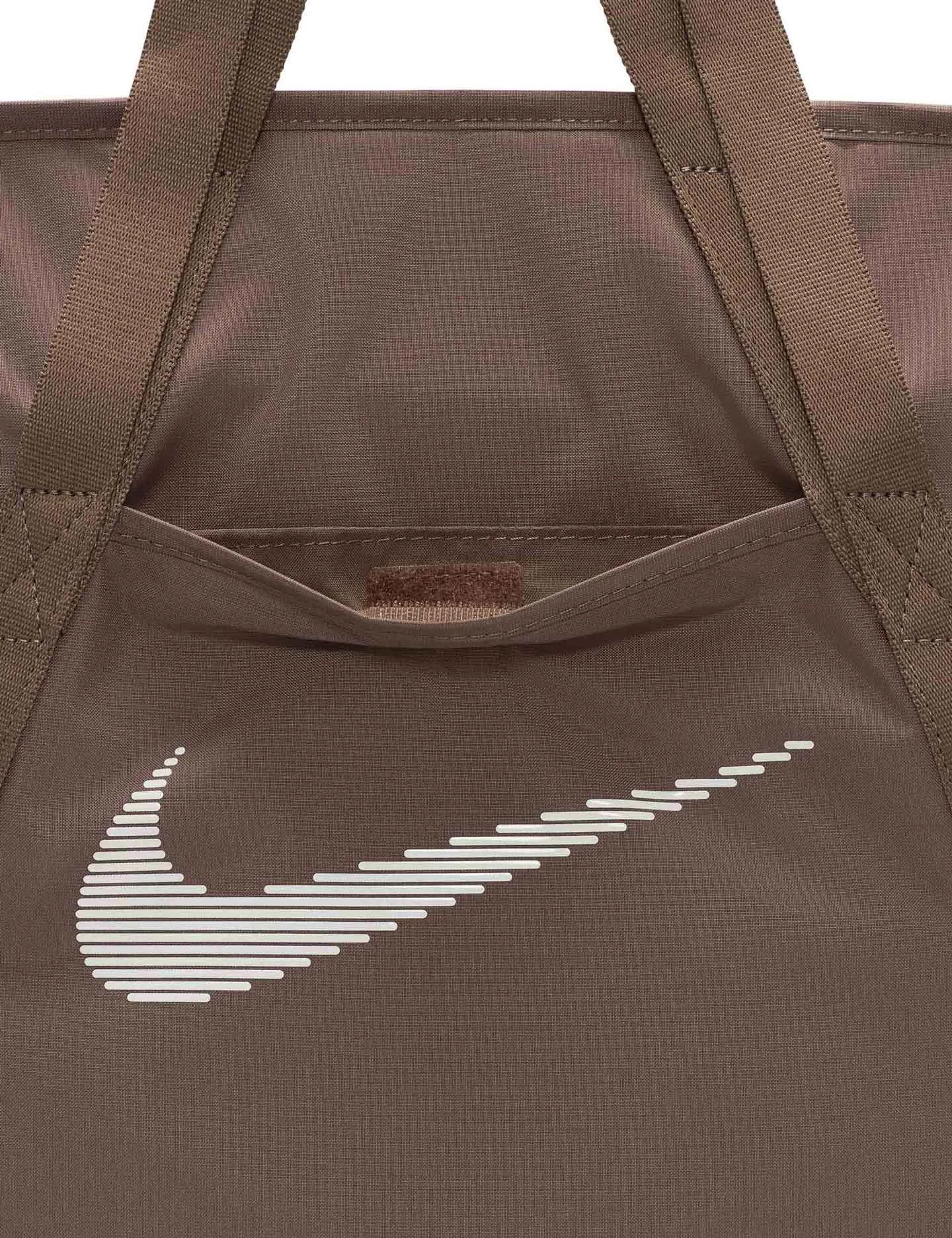 Nike Gym Tote - Mink Brown/White 3 Nike Gym Tote - Mink Brown/White
