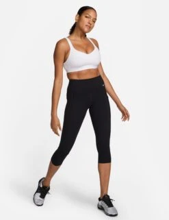 Nike Indy High Support Sports Bra - White/Stone Mauve -The Sports Edit nike indy high support sports bra white mauve fd1068 100 3