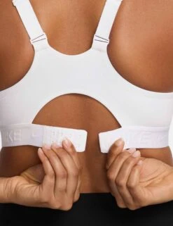 Nike Indy High Support Sports Bra - White/Stone Mauve -The Sports Edit nike indy high support sports bra white mauve fd1068 100 4